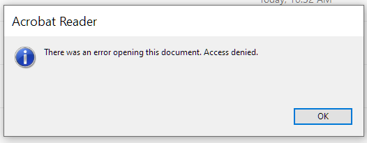 There was an error opening this document. Access denied.